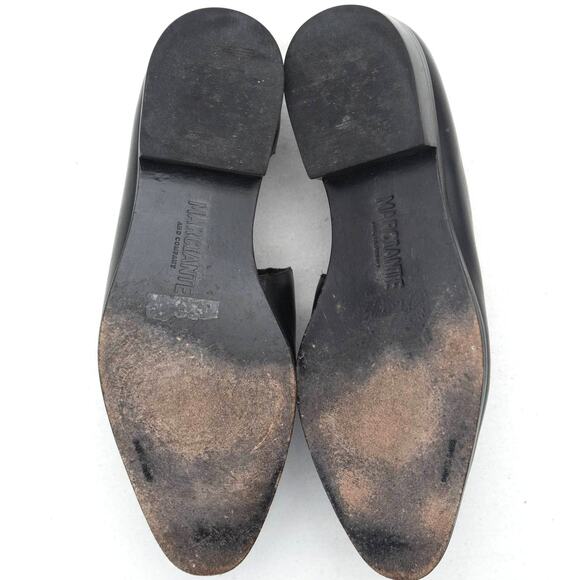 Marciante Black Leather The Marie Flats Shoes Size 9.5 - Picture 7 of 10